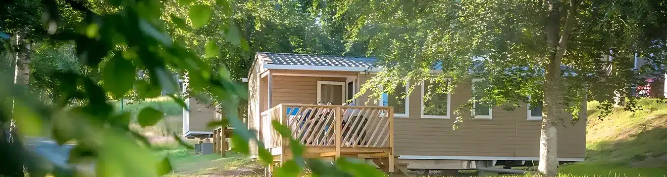 Camping-Paradis-Chanterelles mobile home en pleine nature